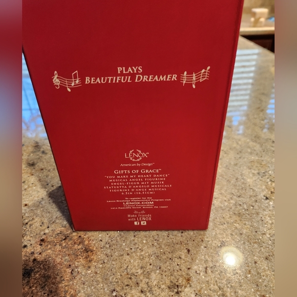 🩷GIFT IDEA...MUSIC BOX🩷LENOX🩷Angel Music Box.        NIB - Picture 6 of 7